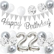 Amazon | 22歳 誕生日 バルーン 風船 セット 大きい 40inch